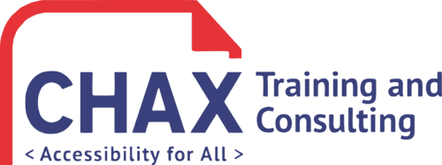 CHAX Training and Consulting - Accessibility for All logo